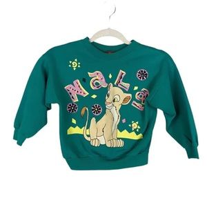 Vintage Disney The Lion King Nala Graphic Pullover Crewneck Sweatshirt Size 5/6